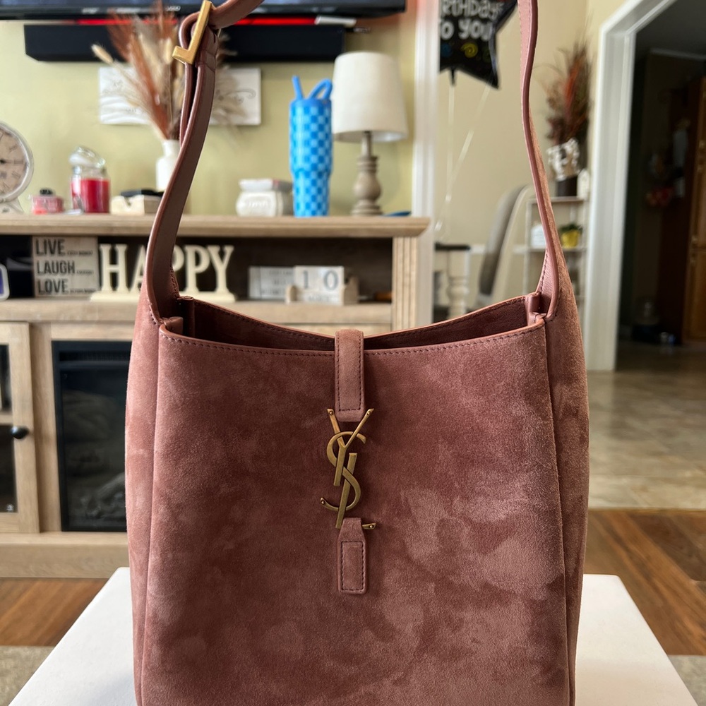 Yves Saint Laurent Pink Suede Women's Bag. BRAND NEW! NEVER USED!